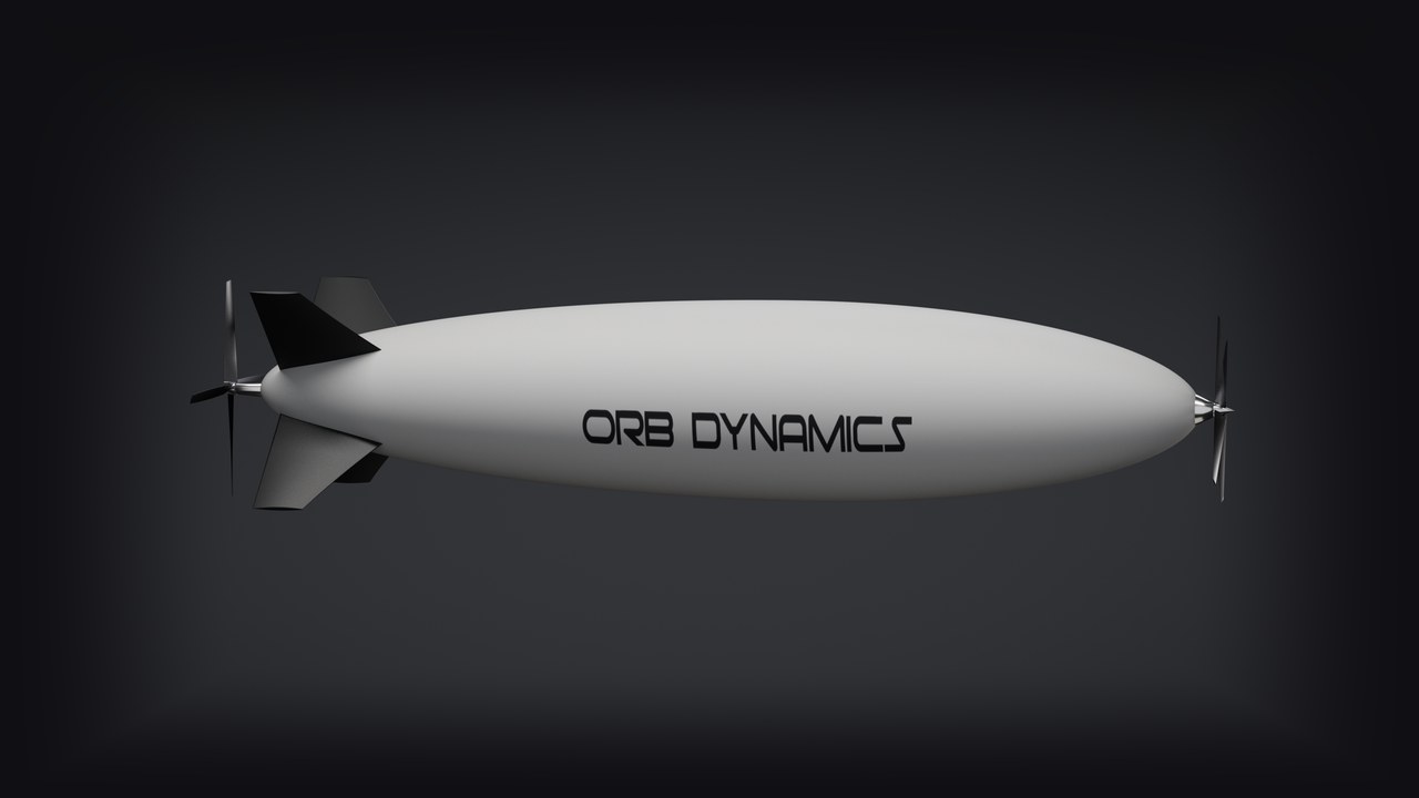 ORB Dynamics airship render, side view